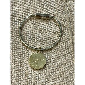VINTAGE INDIA HICKS GOLD TONE CHARM BANGLE BRACELET
